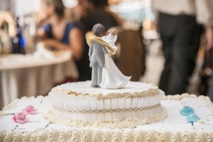 top cake in a wedding cake